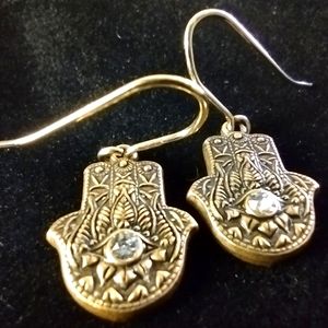 ALEX AND ANI HAMSA EARRINGS